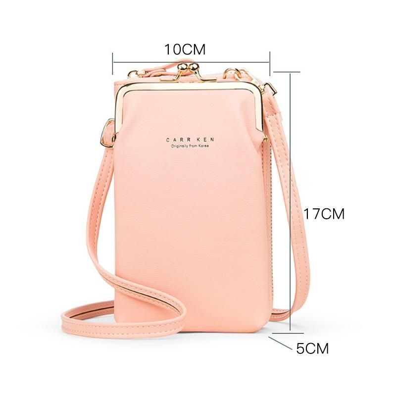 Elegante Damen-Umhängetasche für Handys aus strapazierfähigem PU-Leder