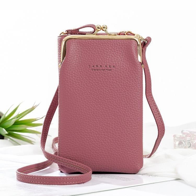 Elegante Damen-Umhängetasche für Handys aus strapazierfähigem PU-Leder