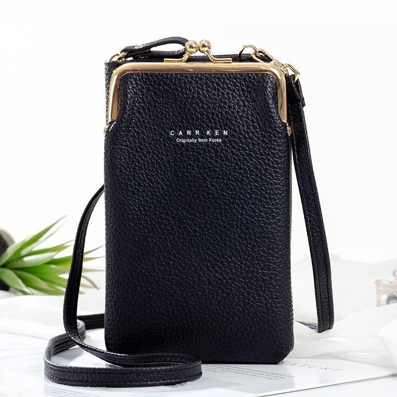 Elegante Damen-Umhängetasche für Handys aus strapazierfähigem PU-Leder