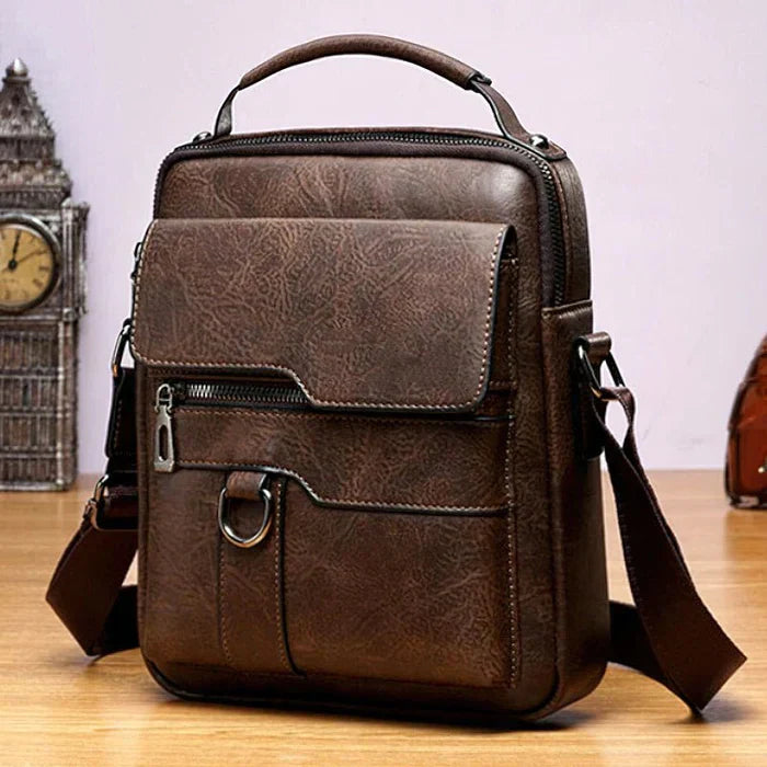 Elegante Damenhandtasche, zeitloses Design, Leder