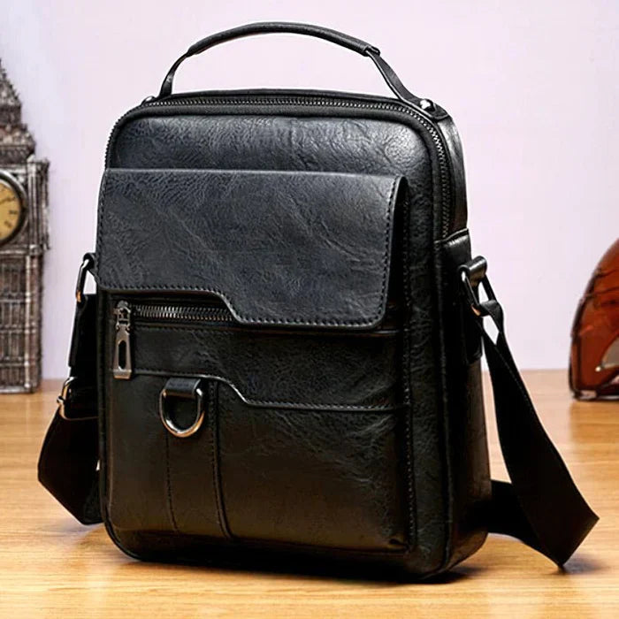 Elegante Damenhandtasche, zeitloses Design, Leder