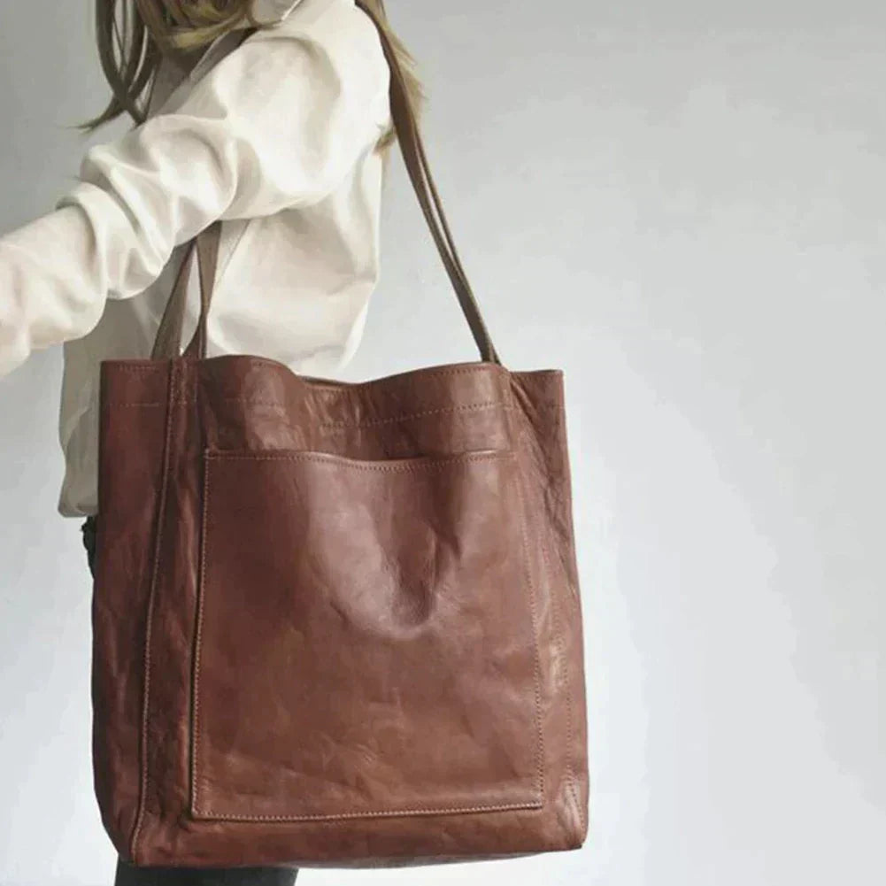 Elegante Damenhandtasche aus funktionalem, weichem Leder