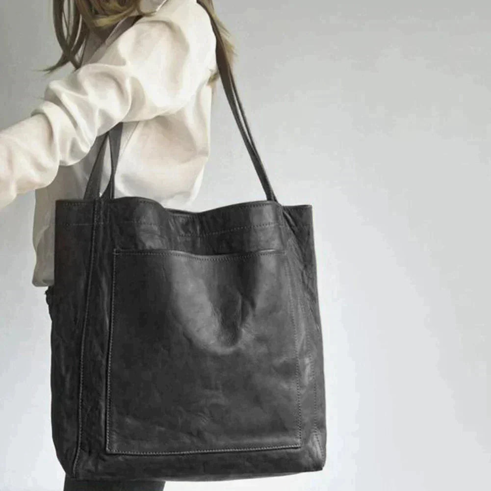 Elegante Damenhandtasche aus funktionalem, weichem Leder