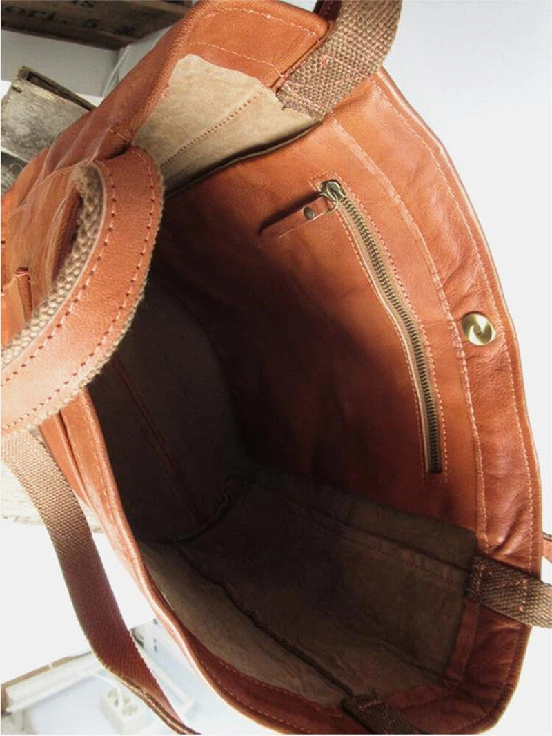 Elegante Damenhandtasche aus funktionalem, weichem Leder