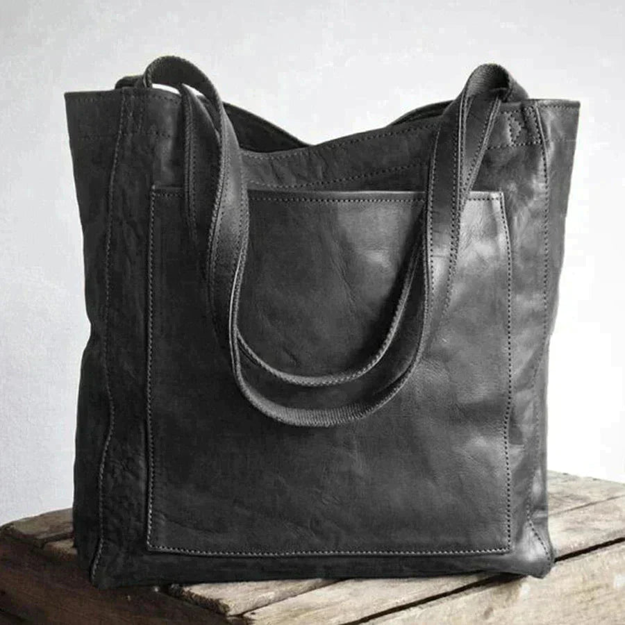 Elegante Damenhandtasche aus funktionalem, weichem Leder