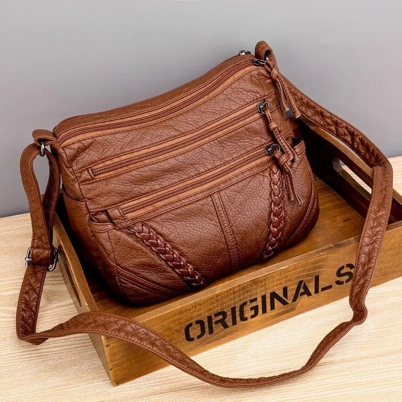 Elegante Damenhandtasche aus funktionalem, weichem Material