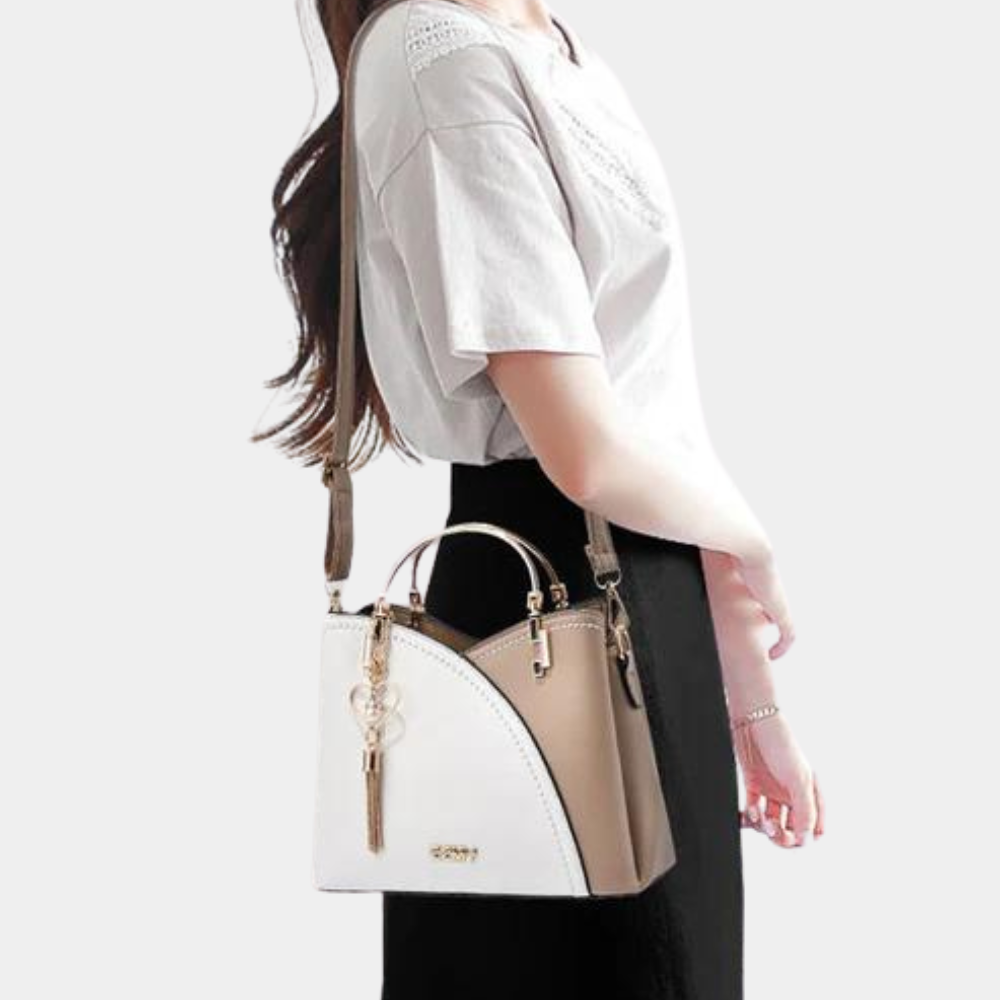 Elegante Damenhandtasche aus stilvollem veganem Leder