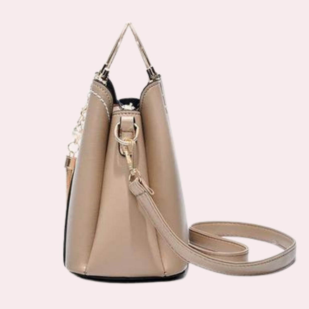 Elegante Damenhandtasche aus stilvollem veganem Leder