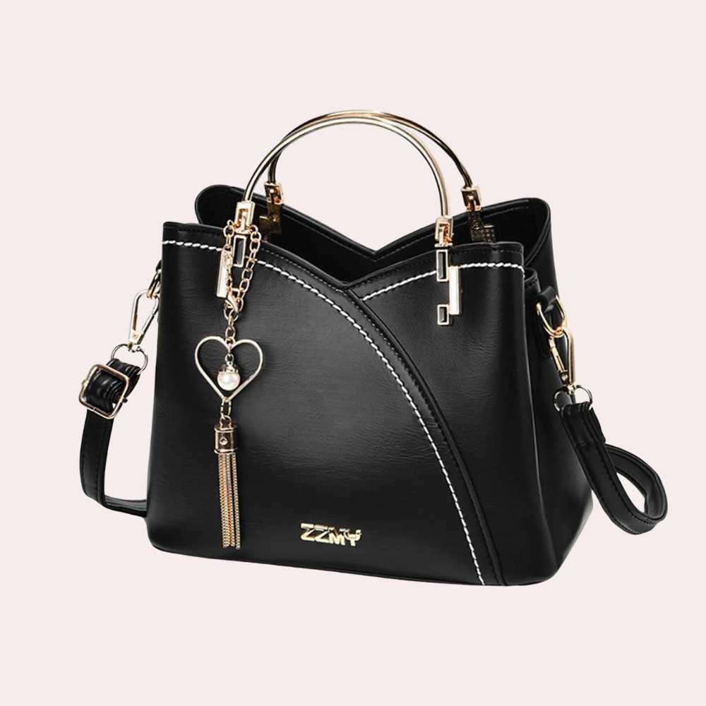 Elegante Damenhandtasche aus stilvollem veganem Leder