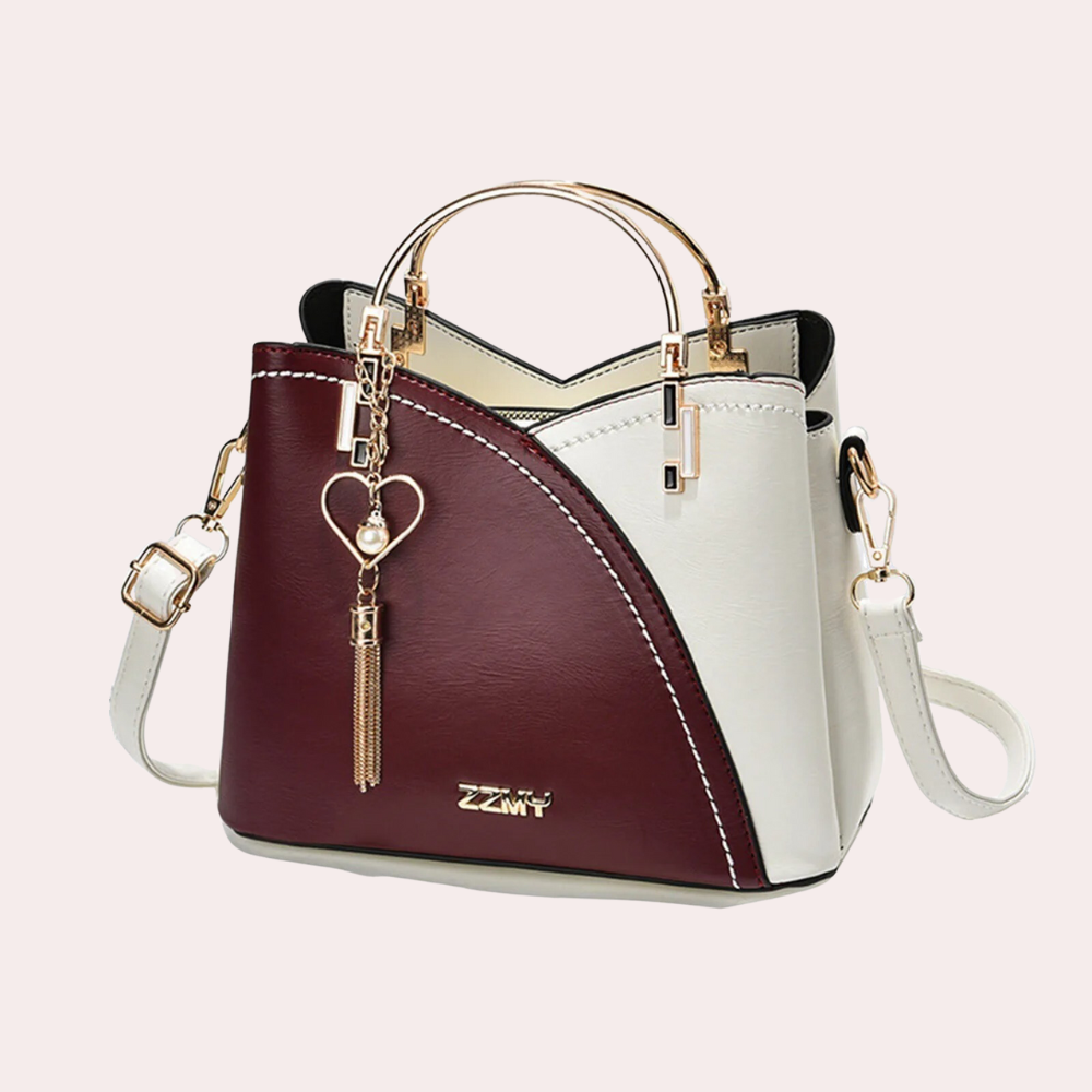 Elegante Damenhandtasche aus stilvollem veganem Leder