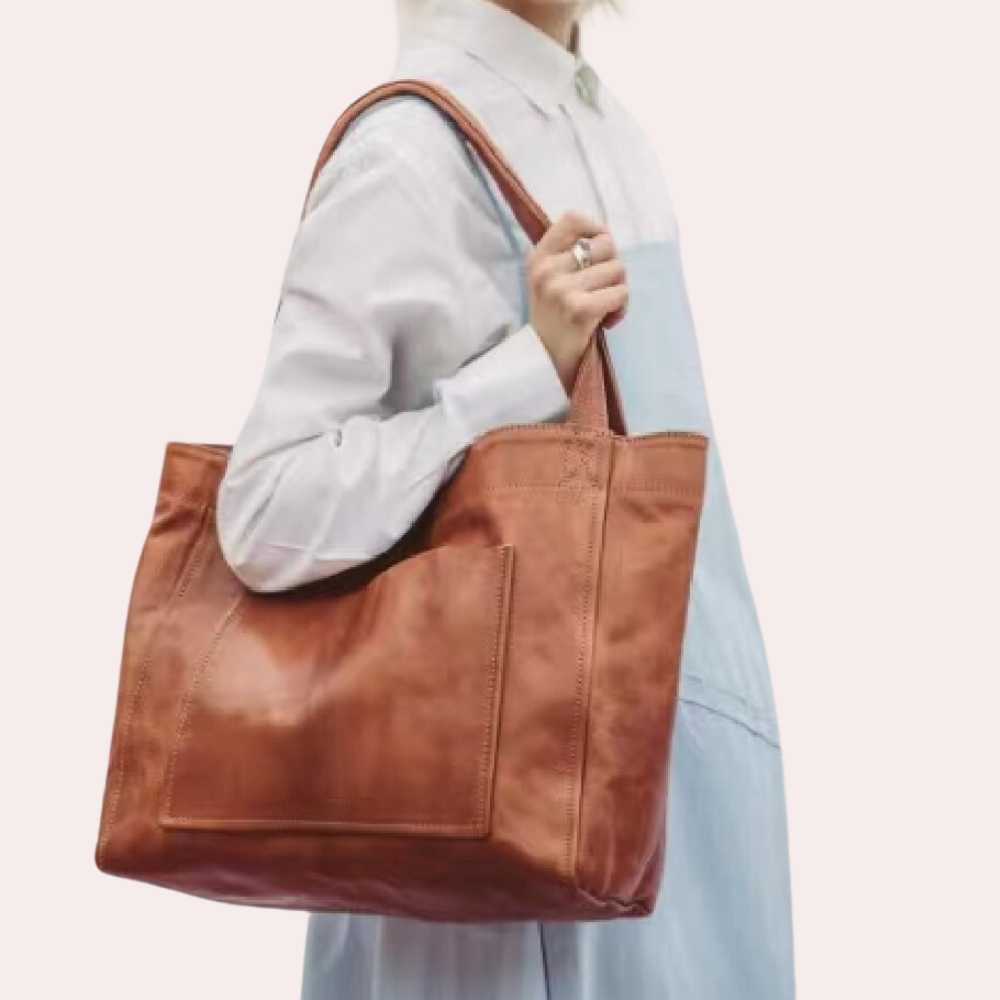 Elegante Damenhandtasche aus veganem Leder