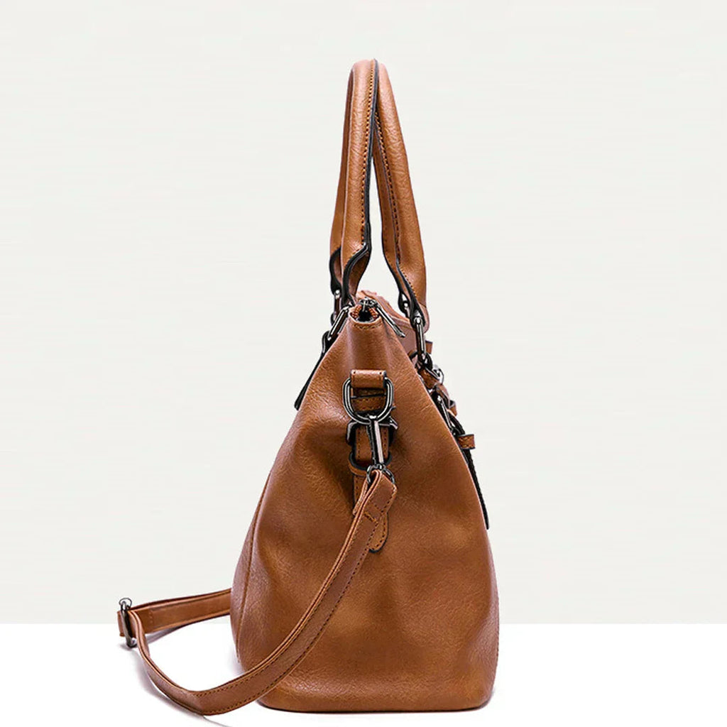 Elegante Vintage-Handtasche für Damen, weiches Material, großes Fassungsvermögen