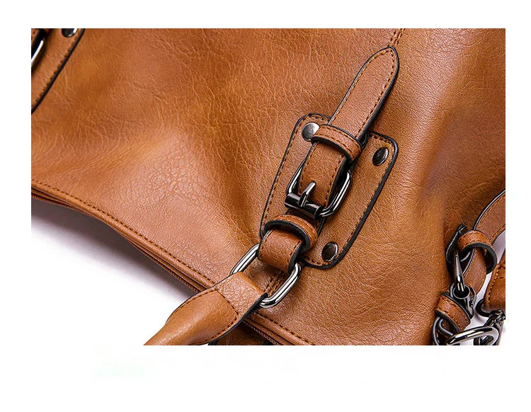 Elegante Vintage-Handtasche für Damen, weiches Material, großes Fassungsvermögen