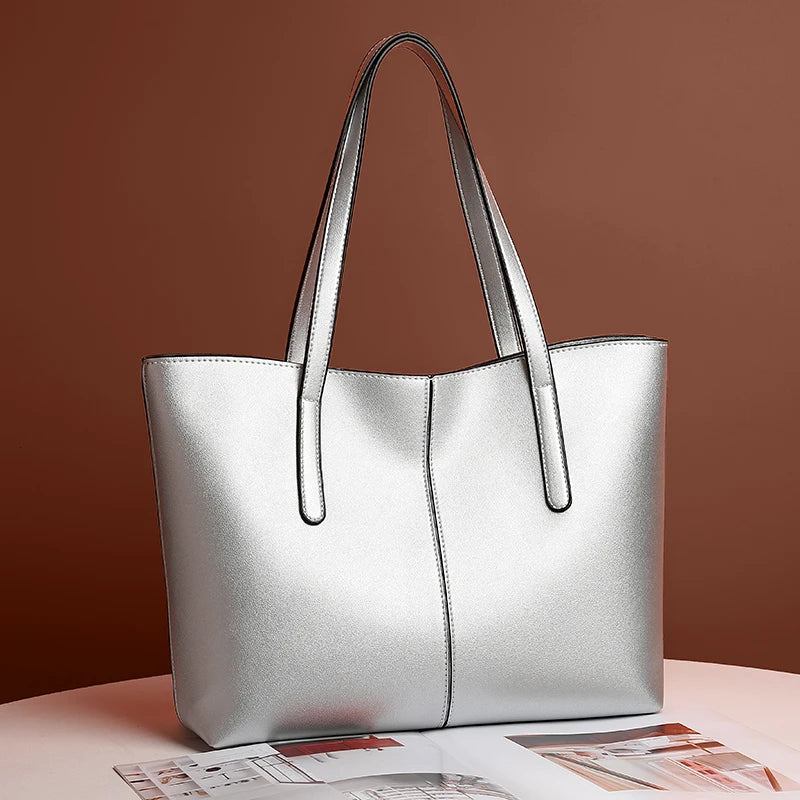 Elegante, geräumige Damen-Tragetasche aus umweltfreundlichem Material