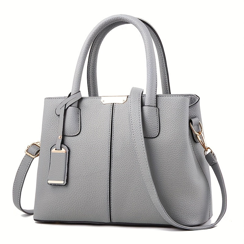 Elegante, geräumige Damenhandtasche aus vielseitigem PU-Leder