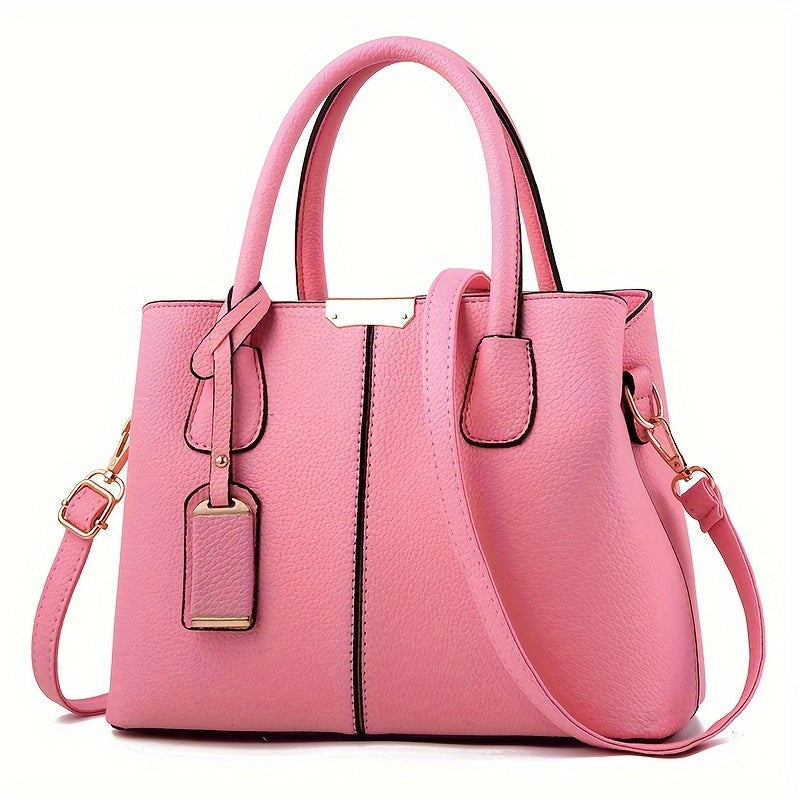 Elegante, geräumige Damenhandtasche aus vielseitigem PU-Leder