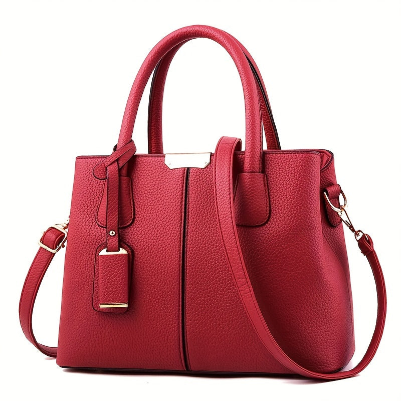 Elegante, geräumige Damenhandtasche aus vielseitigem PU-Leder