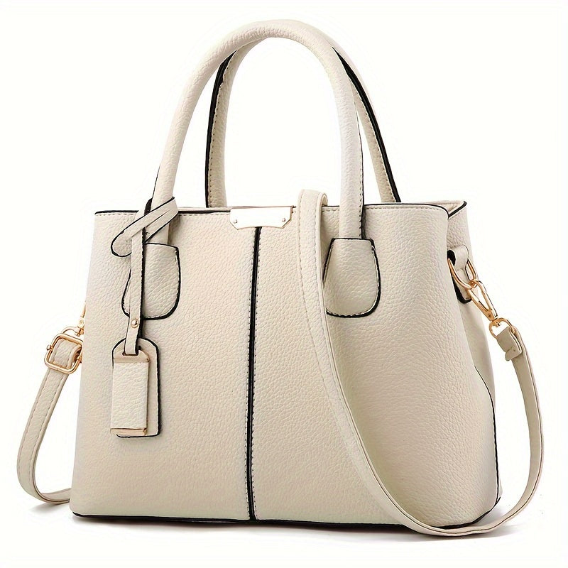 Elegante, geräumige Damenhandtasche aus vielseitigem PU-Leder