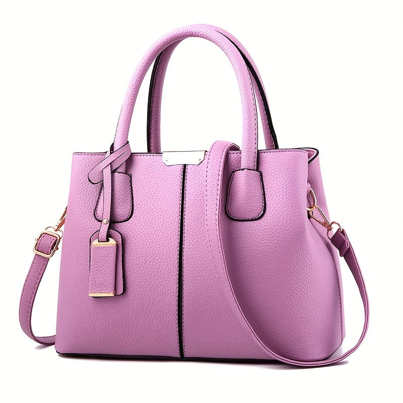 Elegante, geräumige Damenhandtasche aus vielseitigem PU-Leder