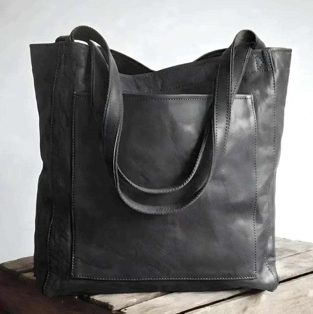 Elegante, handgefertigte Unisex-Tasche aus hochwertigem Vollnarbenleder