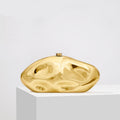 Elegante, strukturierte Damen-Clutch in Goldoptik – Luxus