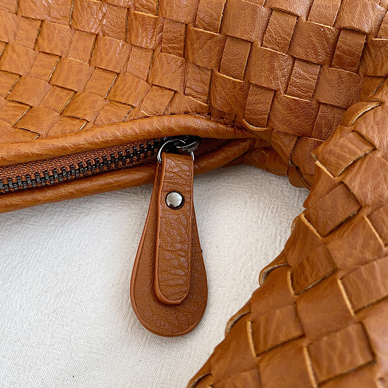 Elegante gewebte Schultertasche für Damen aus strapazierfähigem Material
