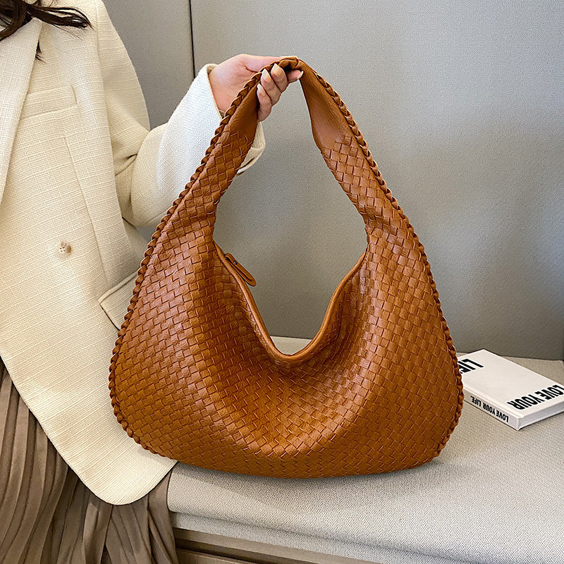 Elegante gewebte Schultertasche für Damen aus strapazierfähigem Material