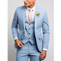 Eleganter Dreiteiliger Anzug Herren Mit Weste Für Formelle Anlässe - Stilvolle Herrenanzüge Für Hochzeiten Und Meetings