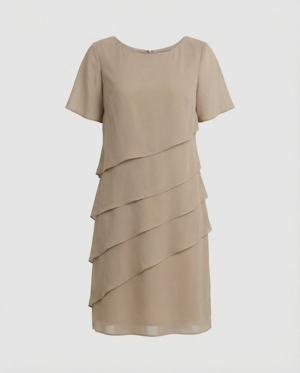 Elegantes Kleid Damen | Schlankmachender Schnitt & fließender Lagen-Look