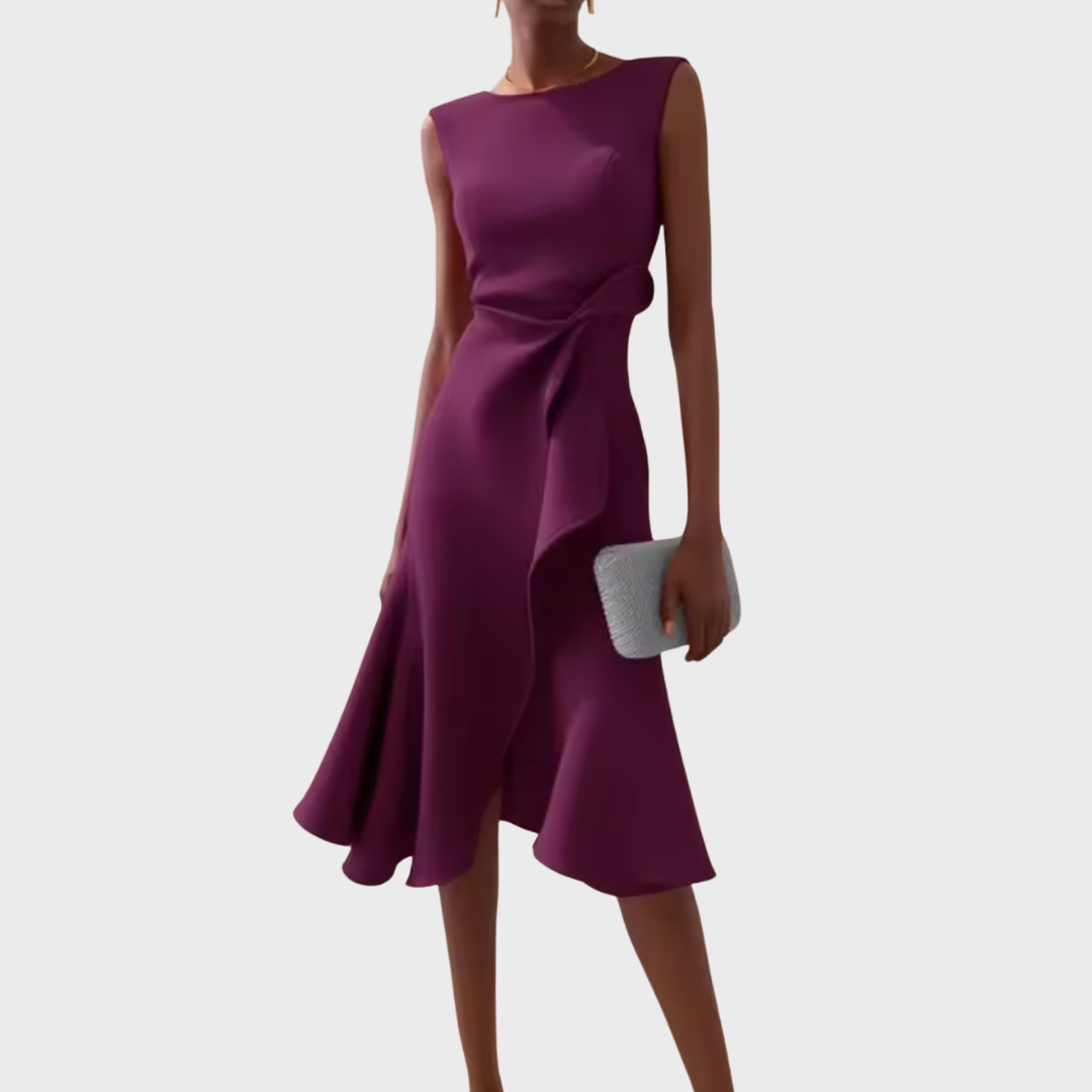Elegantes Asymmetrisches Midikleid Damen – Festliche Kleider Für Hochzeitsgäste Und Besondere Anlässe