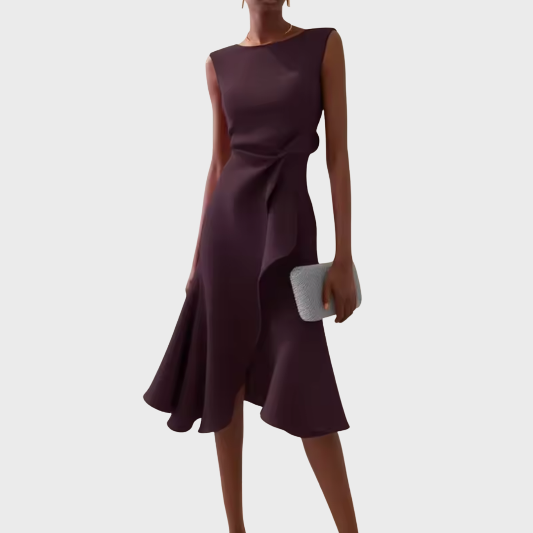 Elegantes Asymmetrisches Midikleid Damen – Festliche Kleider Für Hochzeitsgäste Und Besondere Anlässe