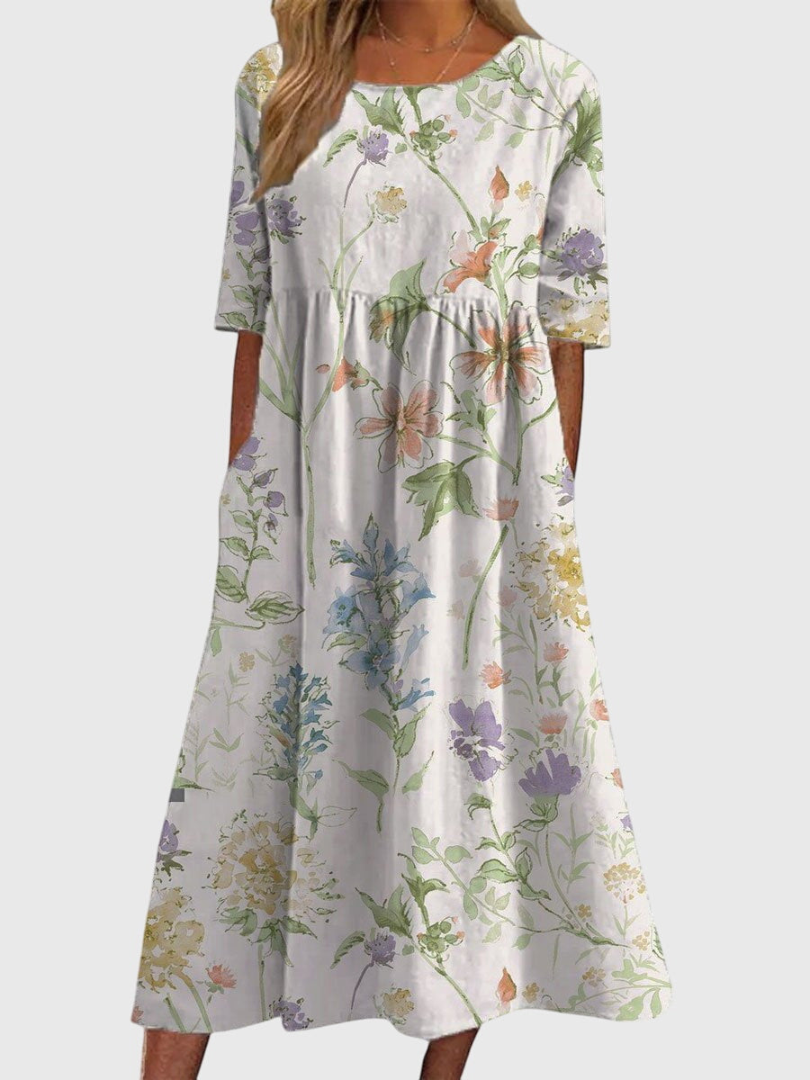 Elegantes Damenkleid für jeden Anlass – Fließende Silhouette und zeitloser Stil