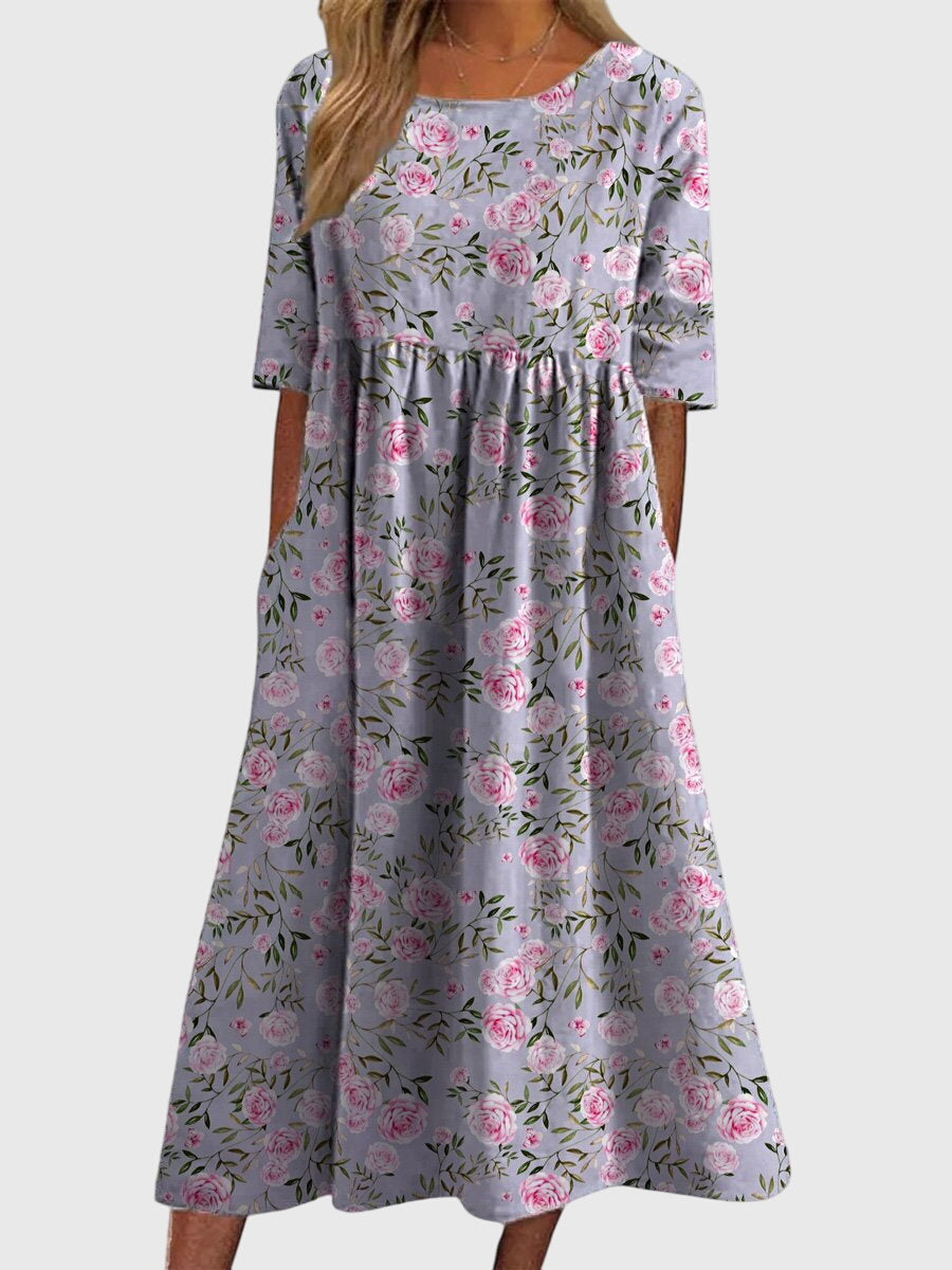 Elegantes Damenkleid für jeden Anlass – Fließende Silhouette und zeitloser Stil