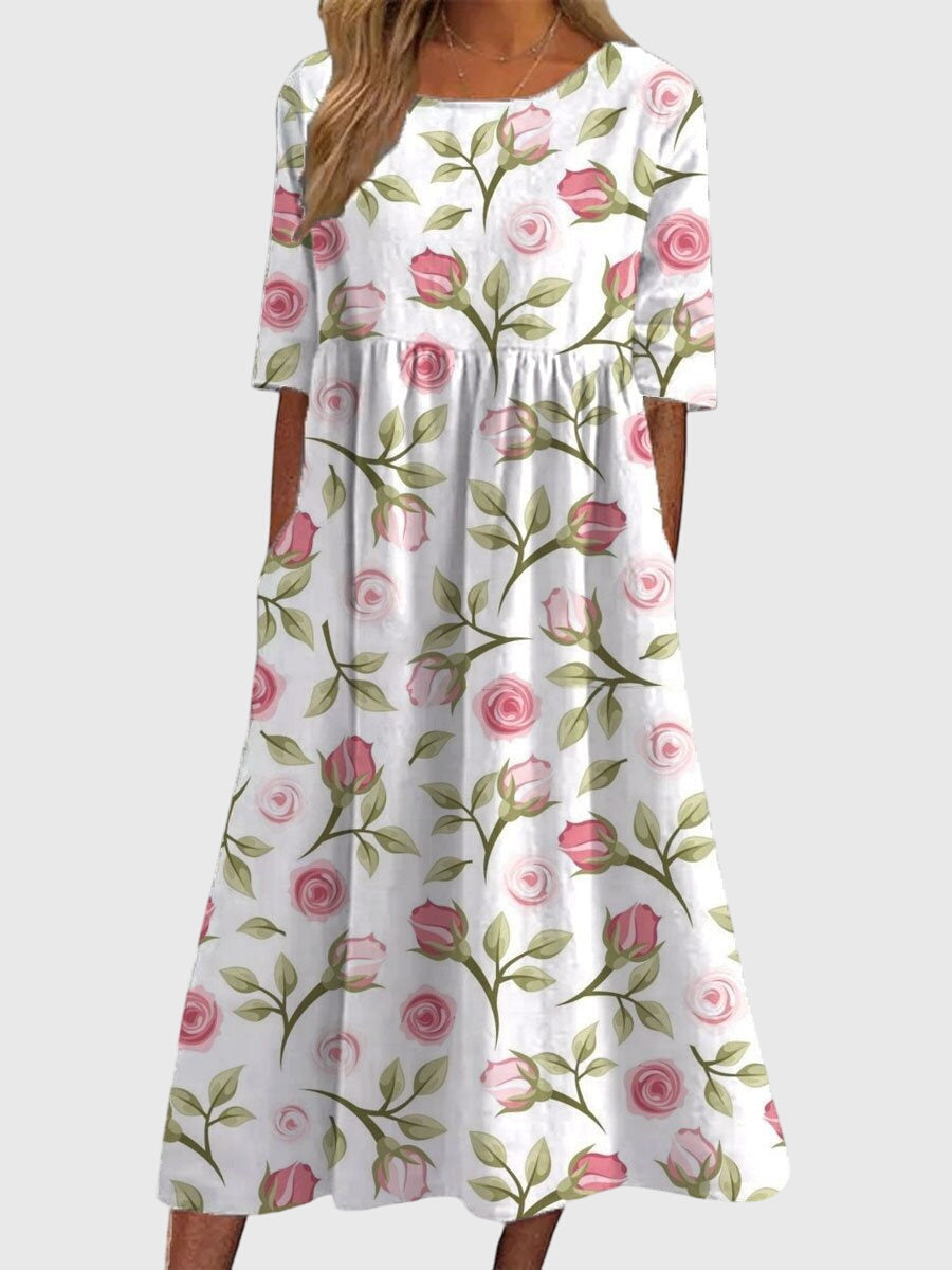 Elegantes Damenkleid für jeden Anlass – Fließende Silhouette und zeitloser Stil