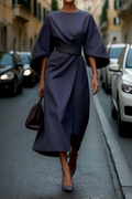Elegantes Kleid mit Laternenärmeln für Frauen - Zeitlose Eleganz für jeden Anlass