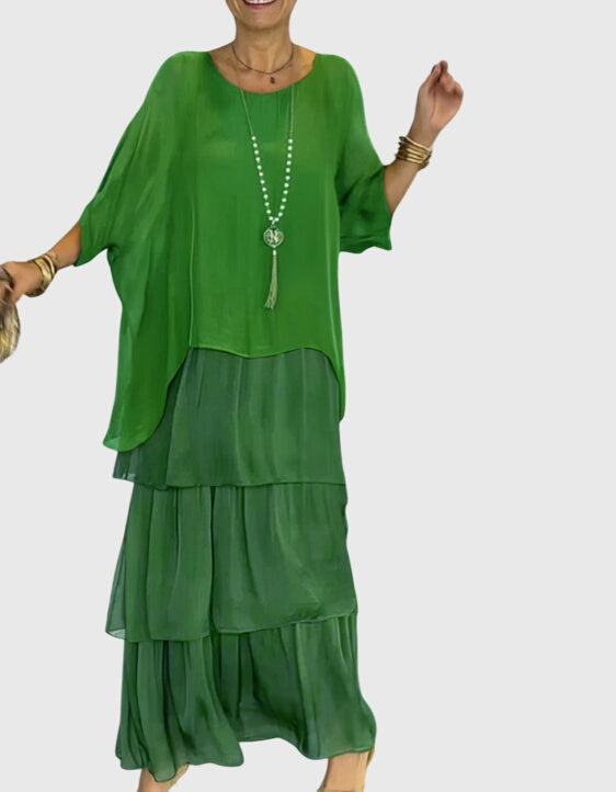 Elegantes Maxikleid für Frauen | Fließendes Sommerkleid für besondere Anlässe