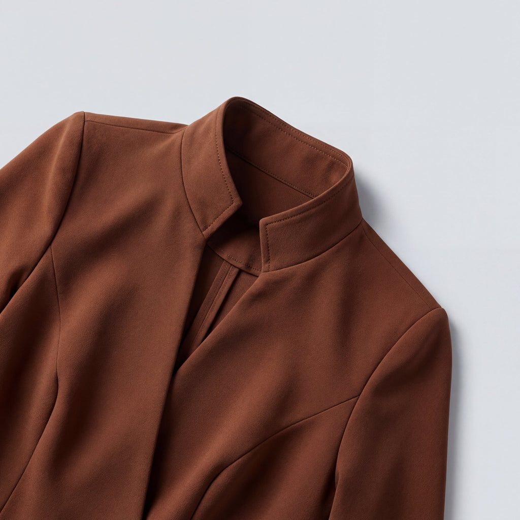 Elegantes Midi-Etuikleid mit V-Ausschnitt und Gürtel für Damen