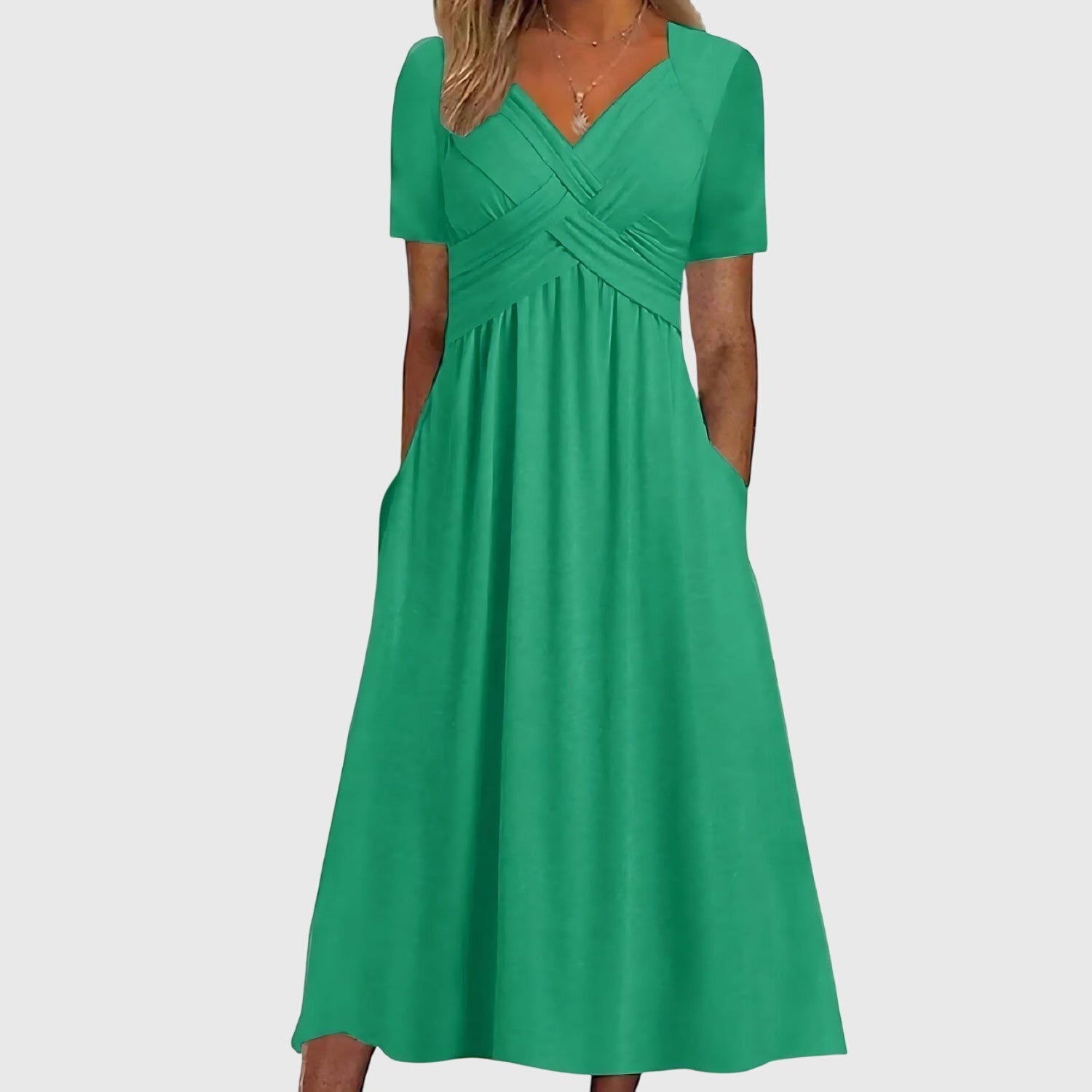 Elegantes Midikleid für Frauen mit Bauchkontrolle – Perfekt für jeden Anlass