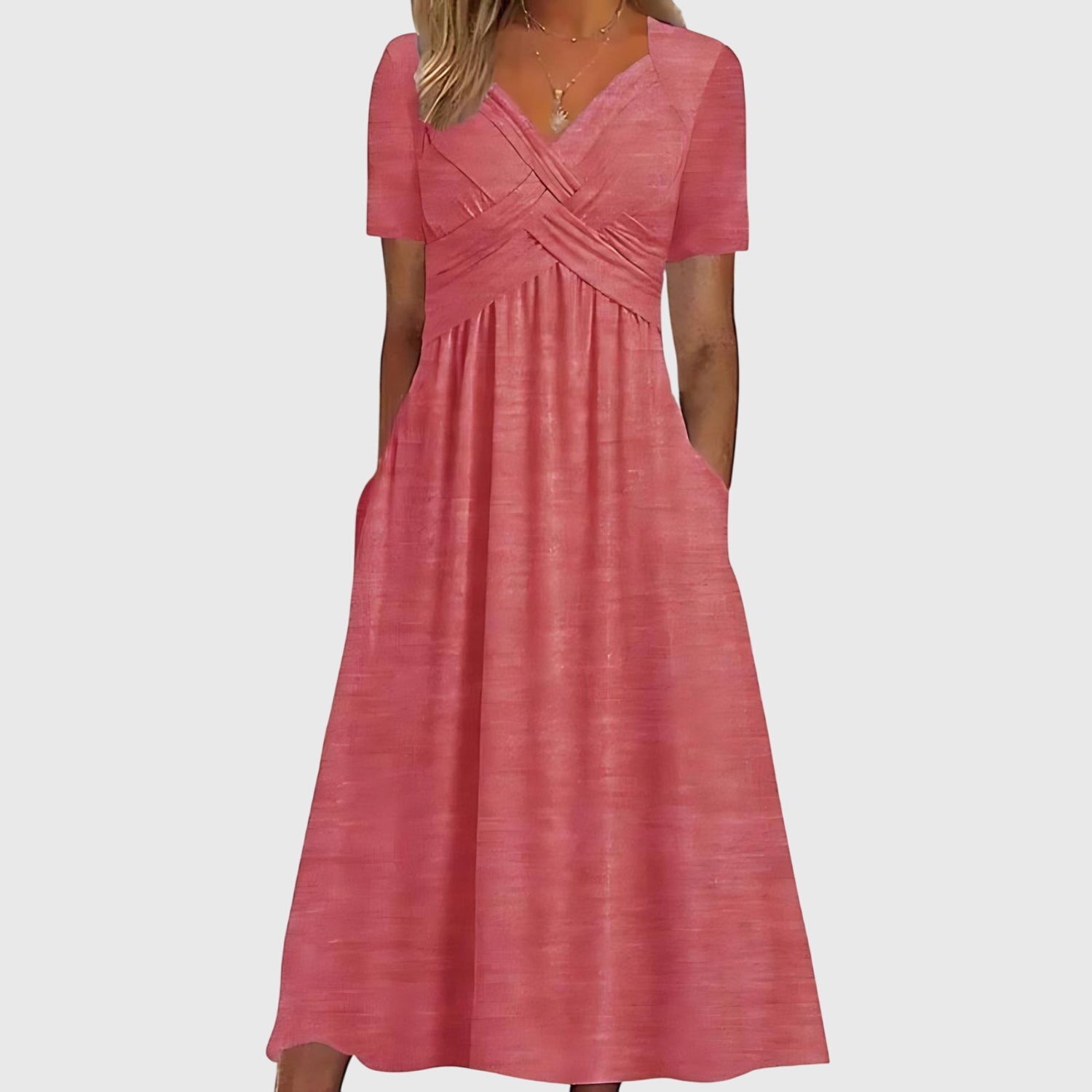 Elegantes Midikleid für Frauen mit Bauchkontrolle – Perfekt für jeden Anlass