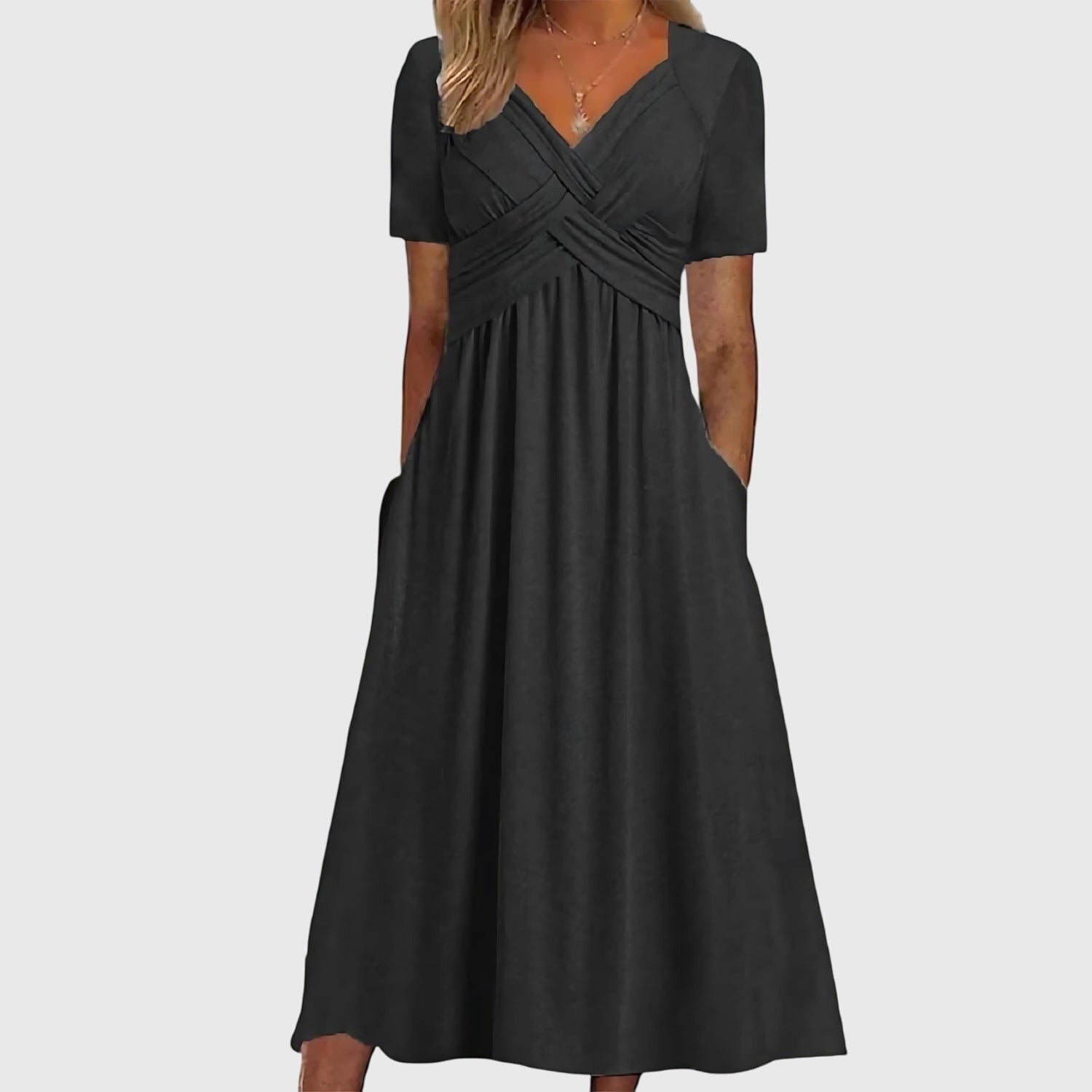 Elegantes Midikleid für Frauen mit Bauchkontrolle – Perfekt für jeden Anlass