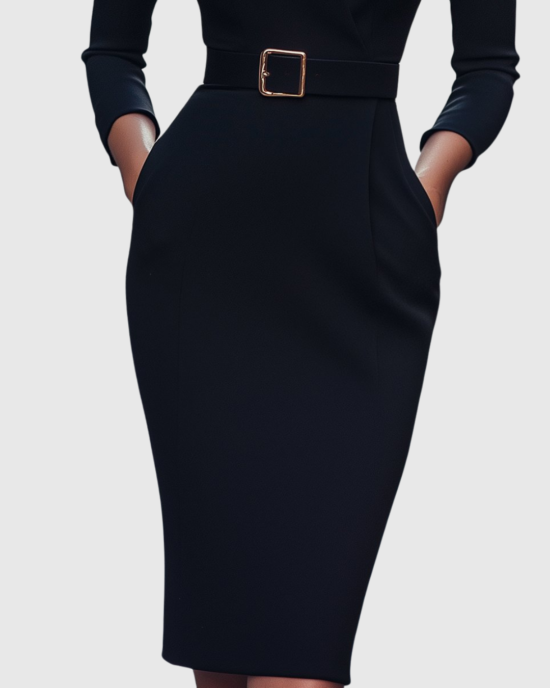 Elegantes Midikleid mit Wickelausschnitt für Damen - Vielseitig und Stilvoll