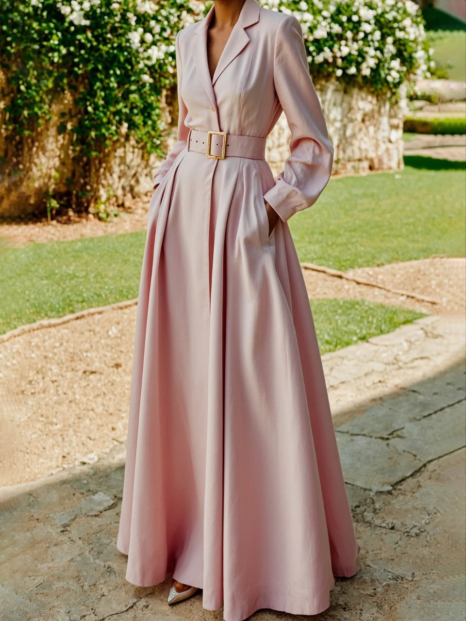 Elegantes Plissee-Midikleid für Damen – Femininer Stil für besondere Anlässe