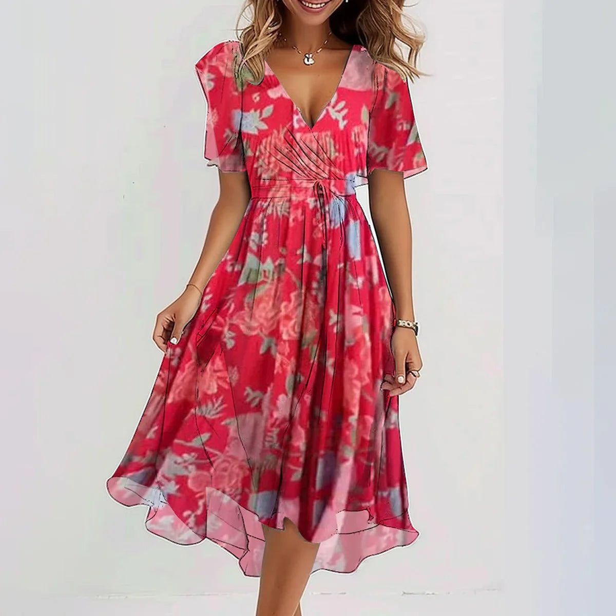Elegantes Sommerkleid für Damen – Leicht und Vielseitig für warme Tage