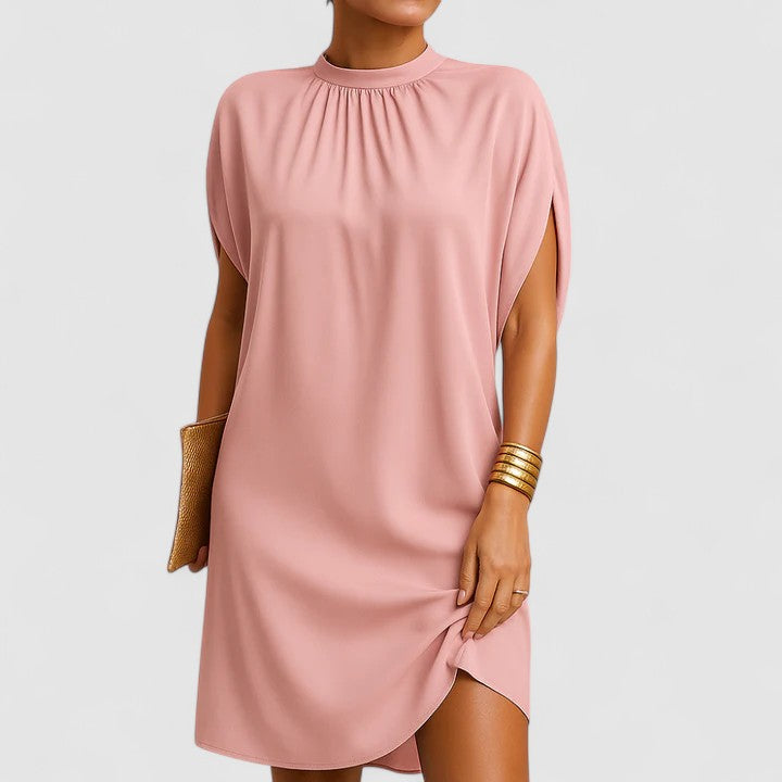Elegantes Sommerkleid für Frauen mit Rüschen und Schulterausschnitten