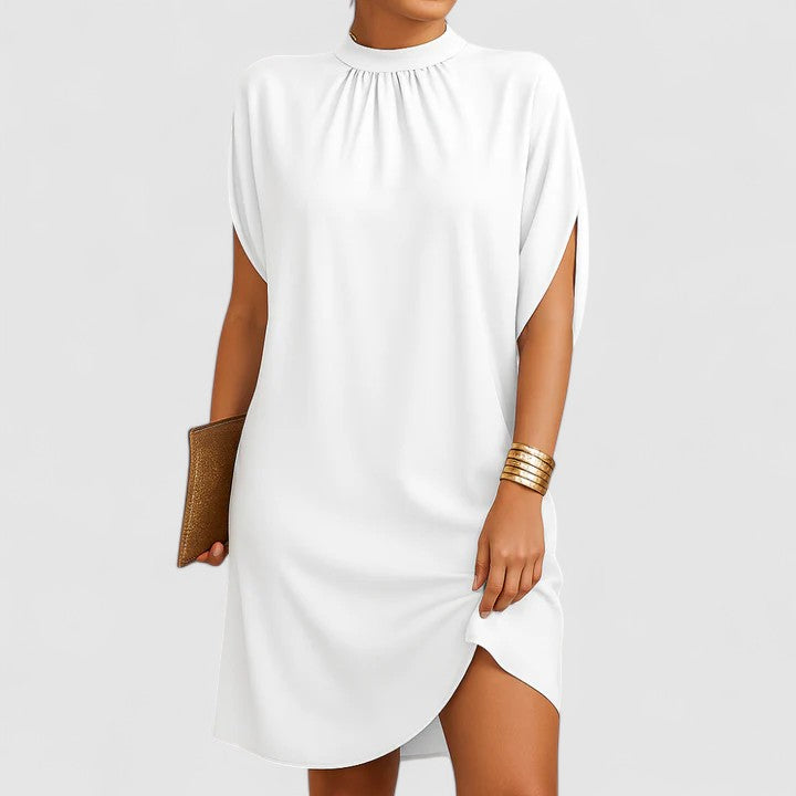 Elegantes Sommerkleid für Frauen mit Rüschen und Schulterausschnitten