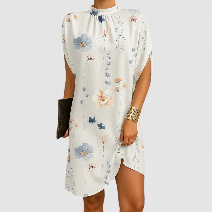 Elegantes Sommerkleid für Frauen mit Rüschen und Schulterausschnitten