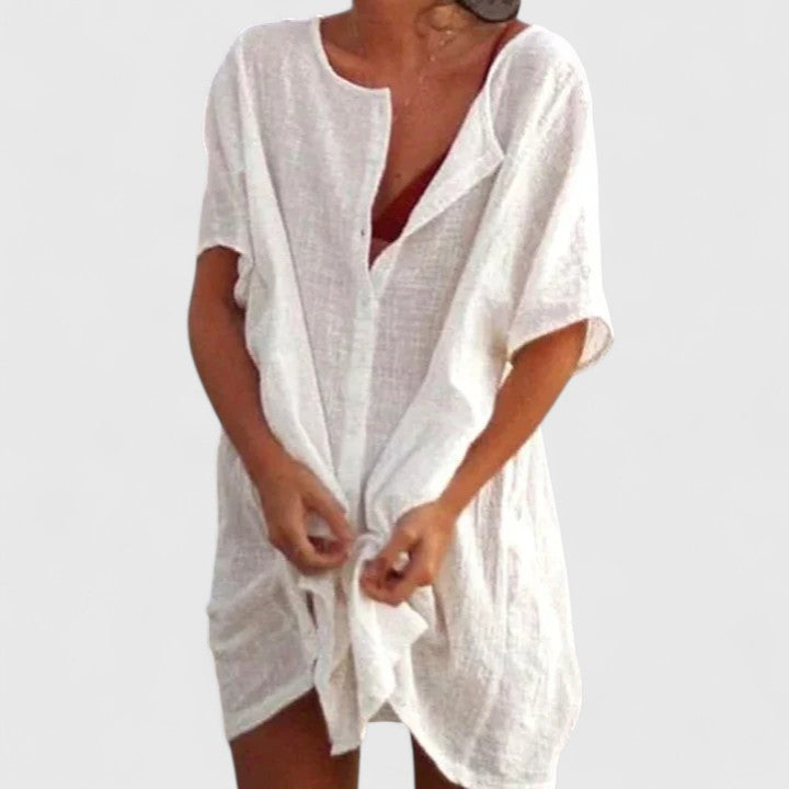 Elegantes Tunikakleid Damen – Sommerkleid für Jeden Anlass, Vielseitig und Schmeichelhaft, Perfekt für Warme Tage