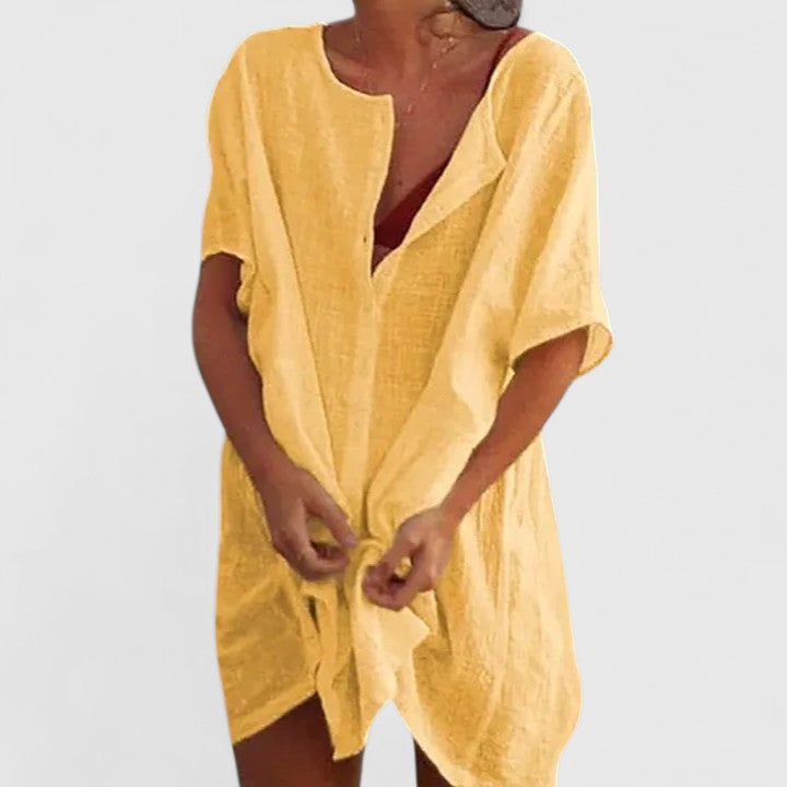 Elegantes Tunikakleid Damen – Sommerkleid für Jeden Anlass, Vielseitig und Schmeichelhaft, Perfekt für Warme Tage