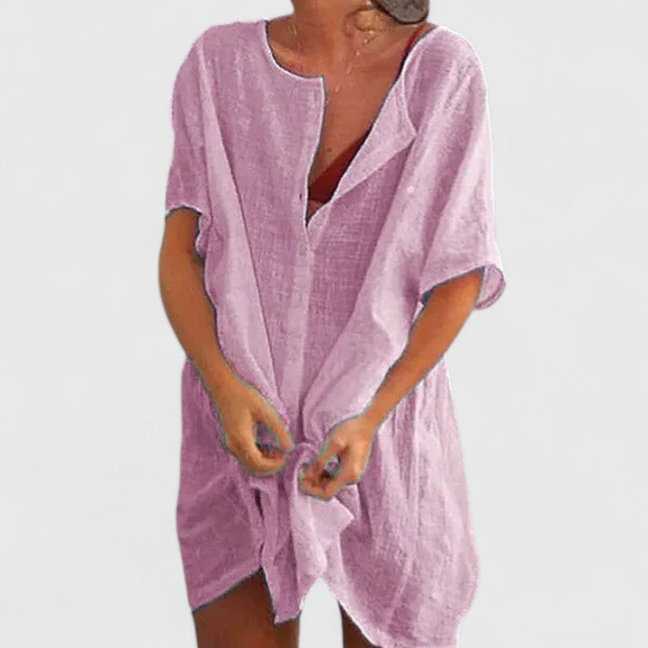 Elegantes Tunikakleid Damen – Sommerkleid für Jeden Anlass, Vielseitig und Schmeichelhaft, Perfekt für Warme Tage