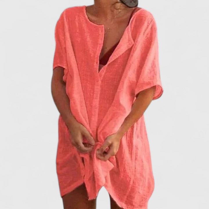 Elegantes Tunikakleid Damen – Sommerkleid für Jeden Anlass, Vielseitig und Schmeichelhaft, Perfekt für Warme Tage